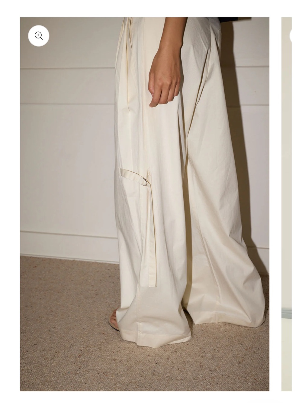 Deiji Studios Tab Pant Cream - Picture 3 of 7